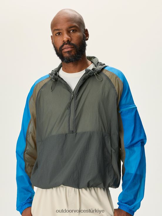 Giyim TR Outdoor Voices erkekler rüzgarlık ceket çay ağacı/karaağaç/deniz kenarı 2L6FZJ183