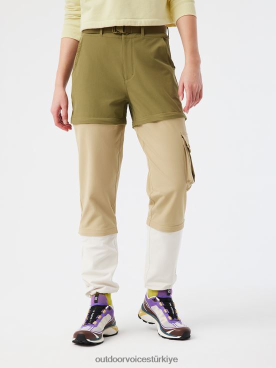 Giyim TR Outdoor Voices kadınlar rectrek fermuarlı pantolon yosun/haki/kemik 2L6FZJ17